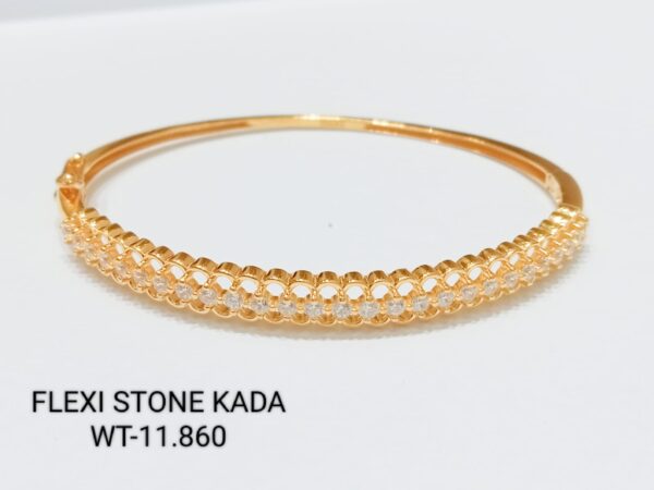 22kt Gold Flexi Kada for Women's-28