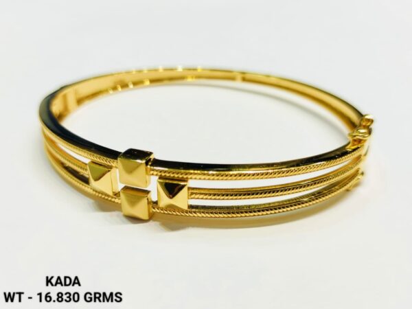 22kt Gold Flexi Kada for Women's-17