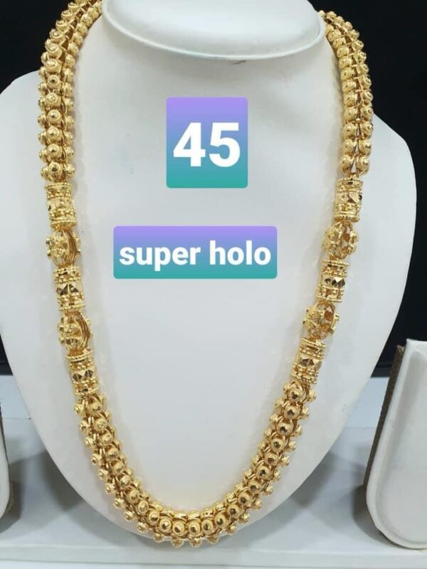 22kt Gold Hollow Chain for Men's 01