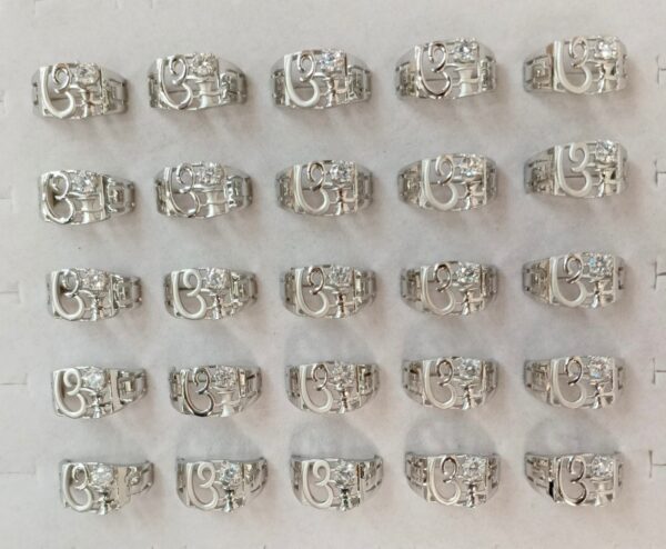 Gent’s Silver Stone Ring 27