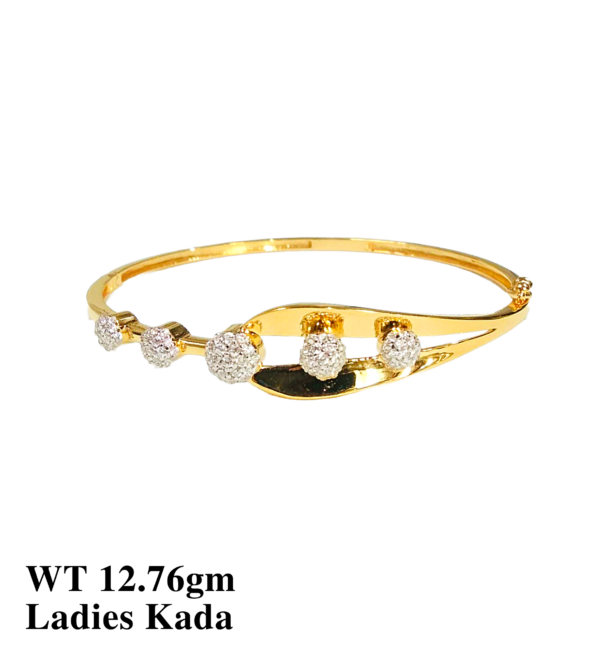 22kt Gold Flexi Kada for Women's-43