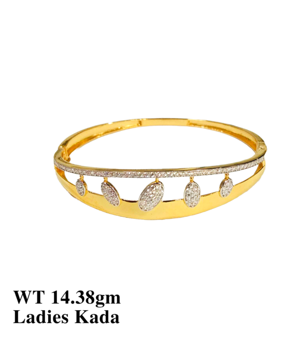 22kt Gold Flexi Kada for Women's-40