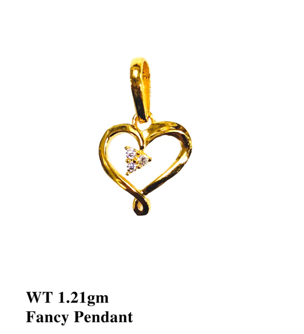 Gold 916 Stone Pendant for Women's 01