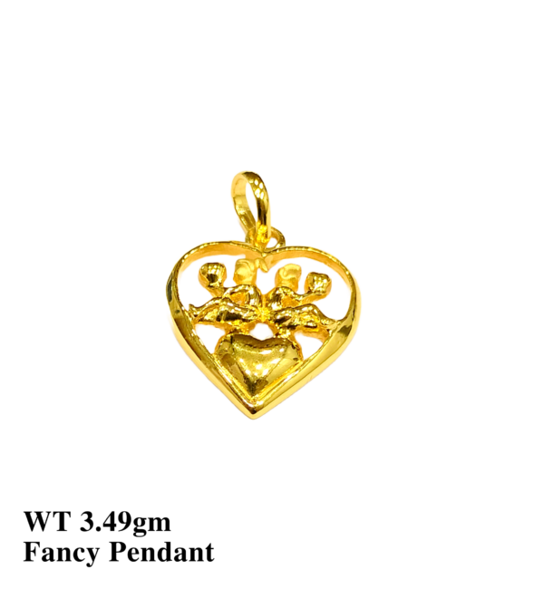 Gold 916 Stone Pendant for Women's 34