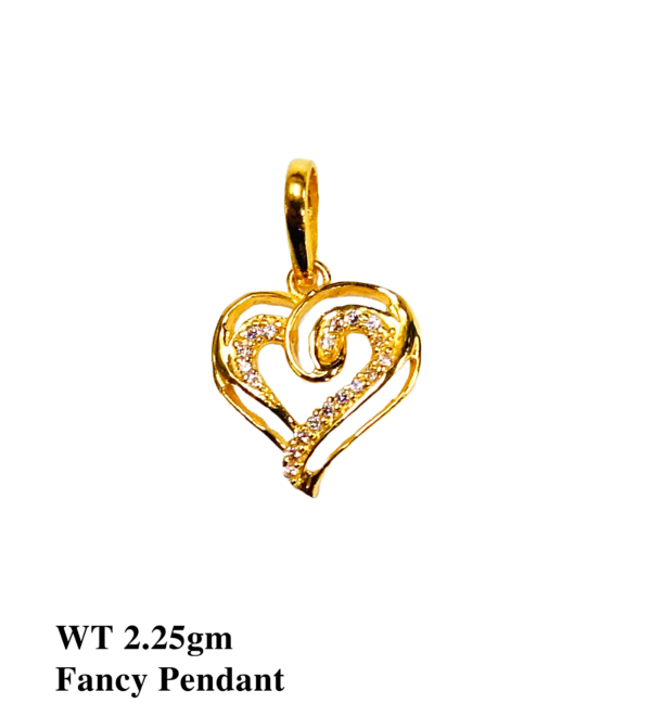 Gold 916 Stone Pendant for Women's 30