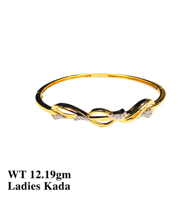22kt Gold Flexi Kada for Women's-55
