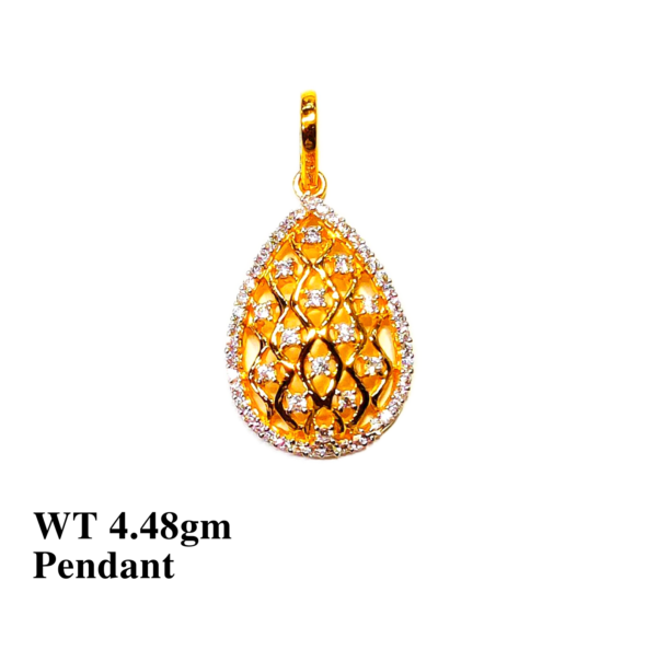 Gold 916 Stone Pendant for Women's 25