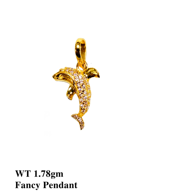 Gold 916 Stone Pendant for Women's 24