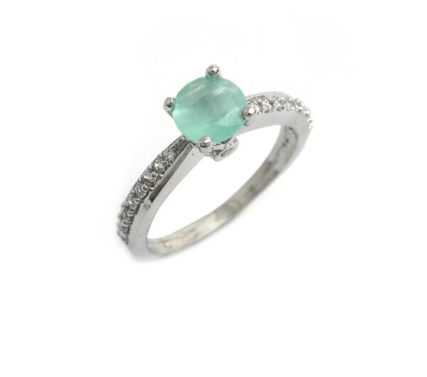 925 Sterling Silver Stone Ring for women's 06