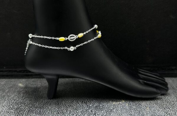 925 Fancy Silver Payal 37