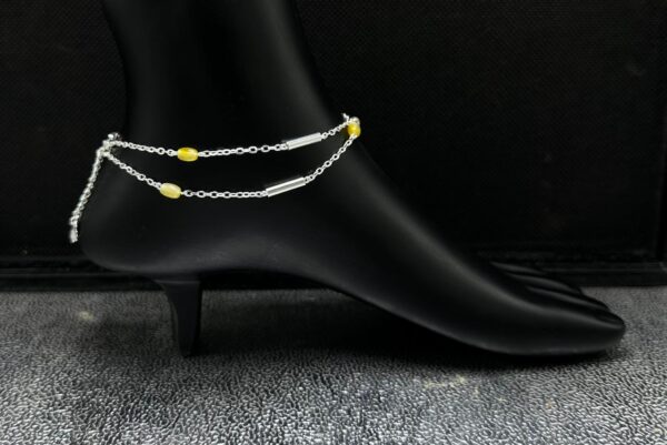 925 Fancy Silver Payal 36