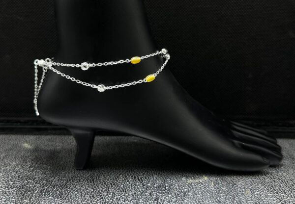 925 Fancy Silver Payal 33