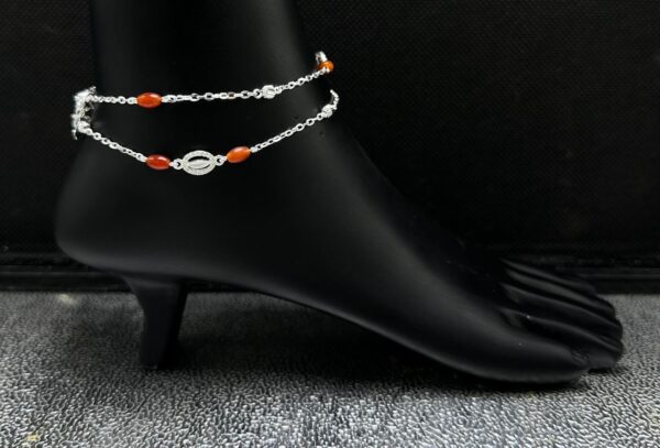 925 Fancy Silver Payal 24