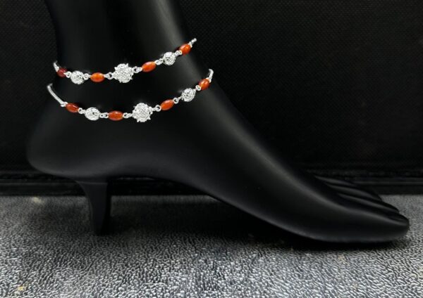 925 Fancy Silver Payal 23