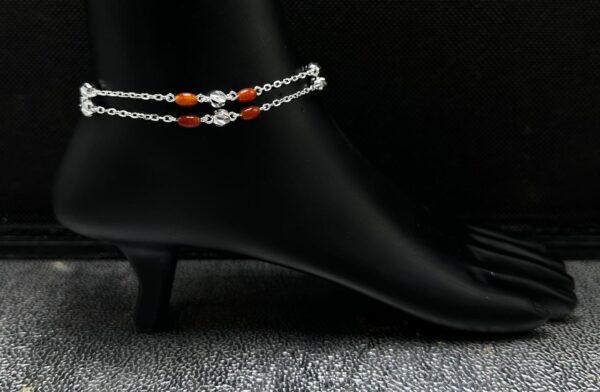 925 Fancy Silver Payal 19