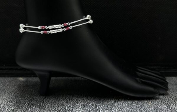 925 Fancy Silver Payal 17