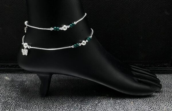 925 Fancy Silver Payal 13