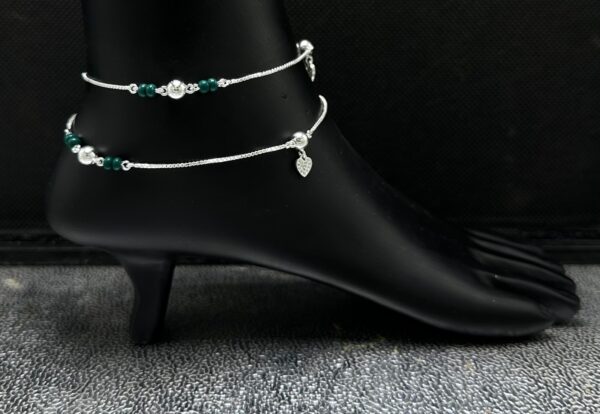 925 Fancy Silver Payal 10