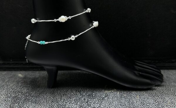 925 Fancy Silver Payal 60