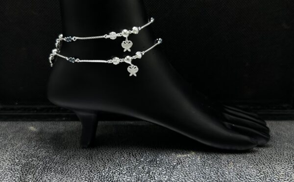 925 Fancy Silver Payal 55