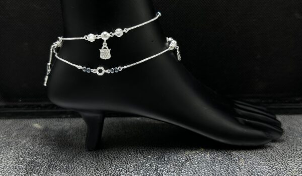 925 Fancy Silver Payal 52