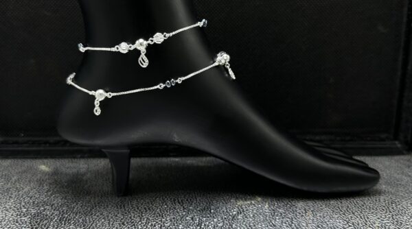 925 Fancy Silver Payal 08