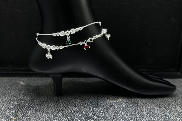 925 Fancy Silver Payal 42