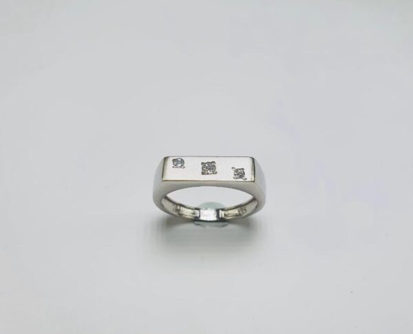 Gent’s Silver Stone Ring 13