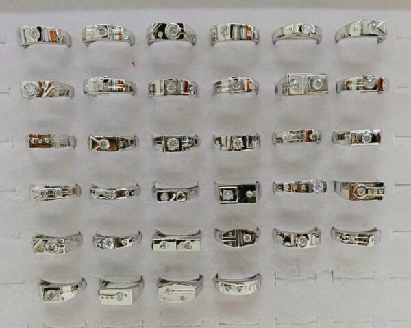 Gent’s Silver Stone Ring 11