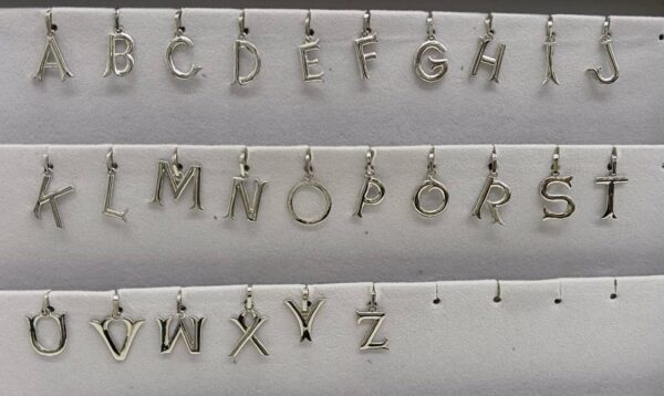 925 Silver ladies pendent A-to-Z 24