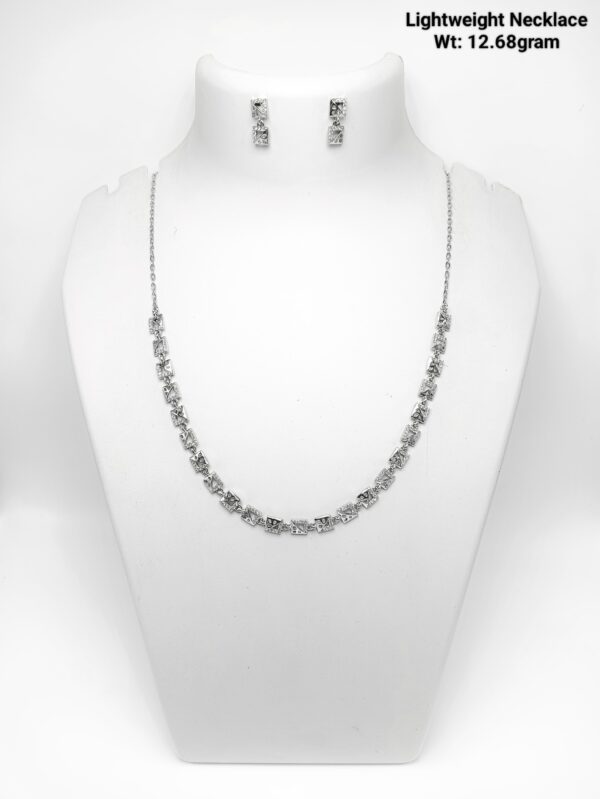 Designer 925 Sterling Silver Necklace and Earring Set - 12g