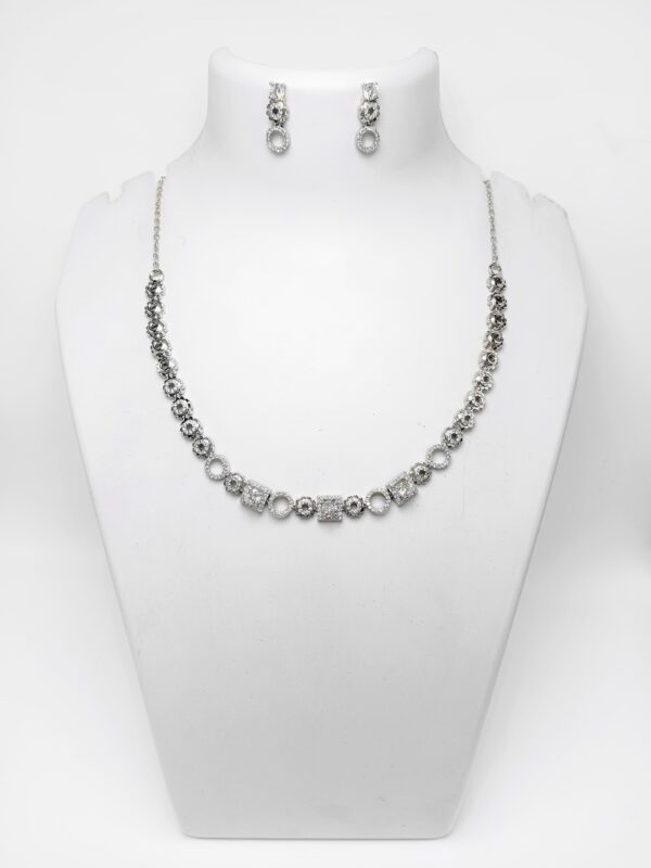 Latest Design 925 Sterling Silver Necklace and Earring Set