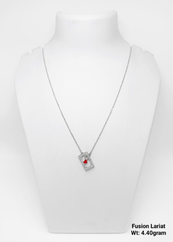 925 Sterling Silver Fusion Lariat 13