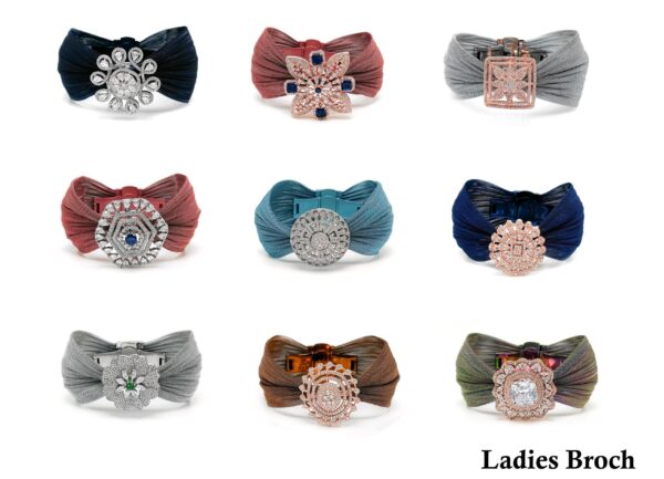 Designer 925 Silver Scarf Clip & Saree Pin