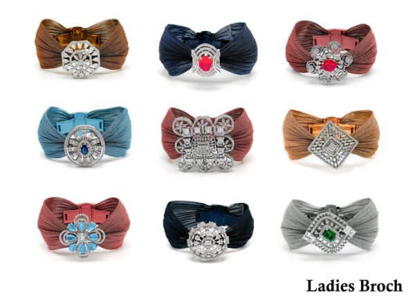 Designer 925 Silver Scarf Clip & Saree Pin