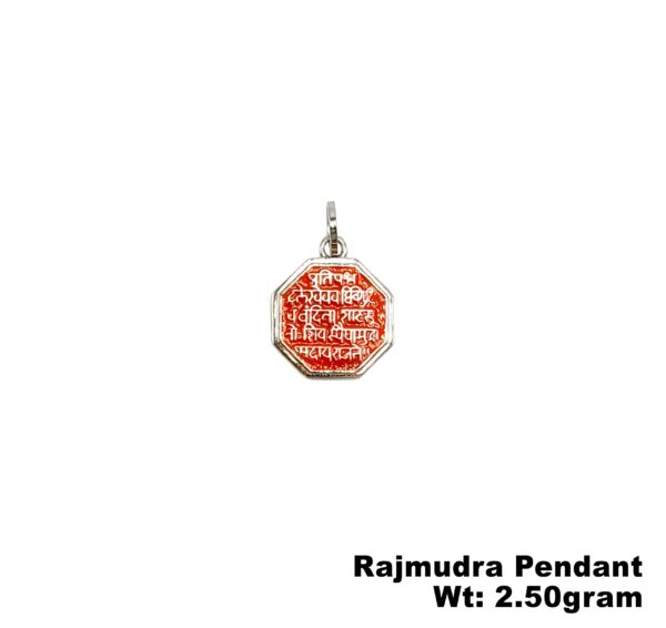 Pure 925 Silver Chhatrapati Shivaji Maharaj Rajmudra Pendent