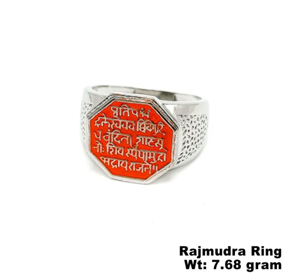 Pure 925 Silver Chhatrapati Shivaji Maharaj Rajmudra Ring