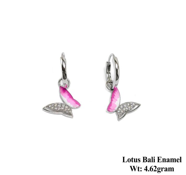 925 Sterling Silver Lotus Bali Enamel 2