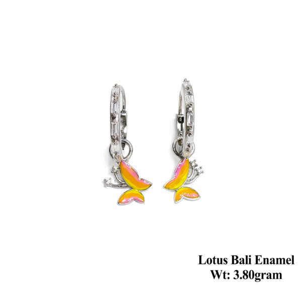 925 Sterling Silver Lotus Bali Enamel 3