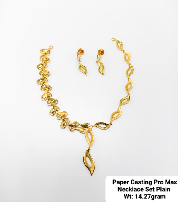 Paper Casting Necklace Set Plain 1