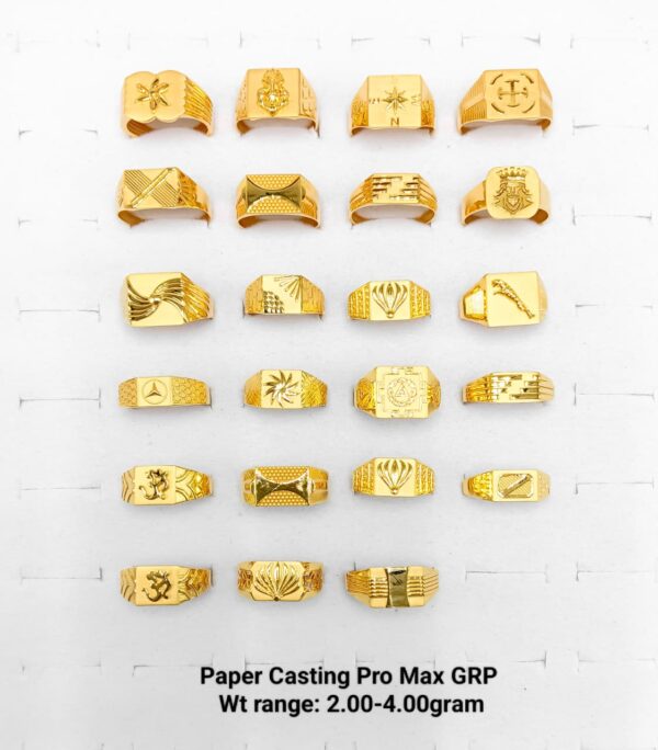 Paper Casting Gents Ring Plain 13