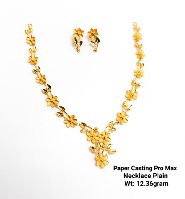 Paper Casting Necklace Set Plain 6