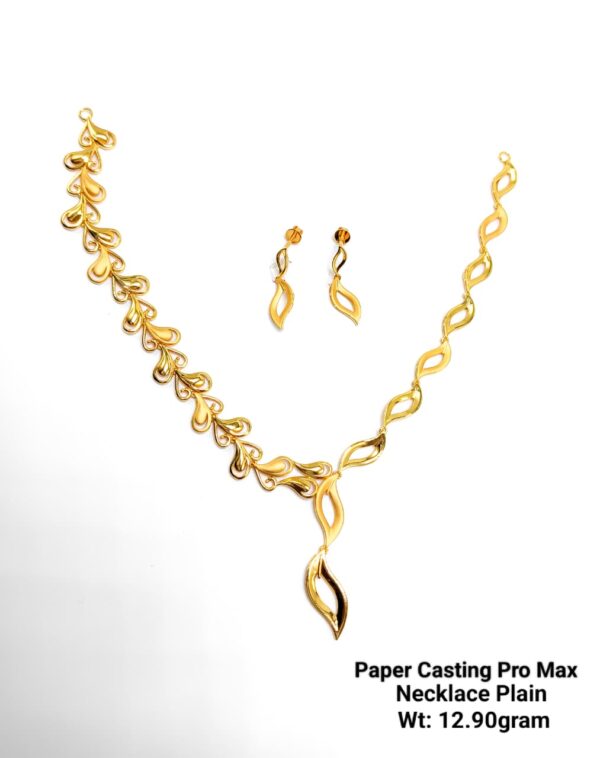 Paper Casting Necklace Set Plain 7