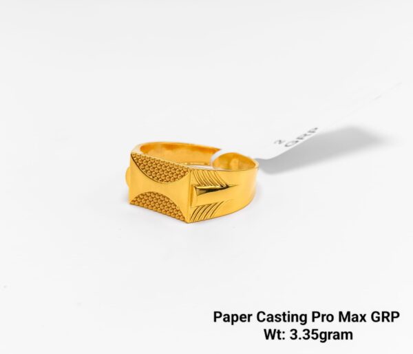 Paper Casting Gents Ring Plain 8