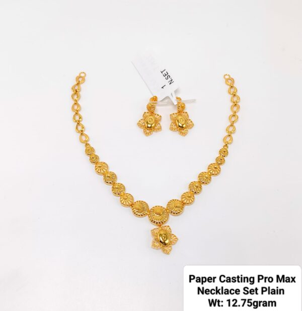 Paper Casting Necklace Set Plain 2