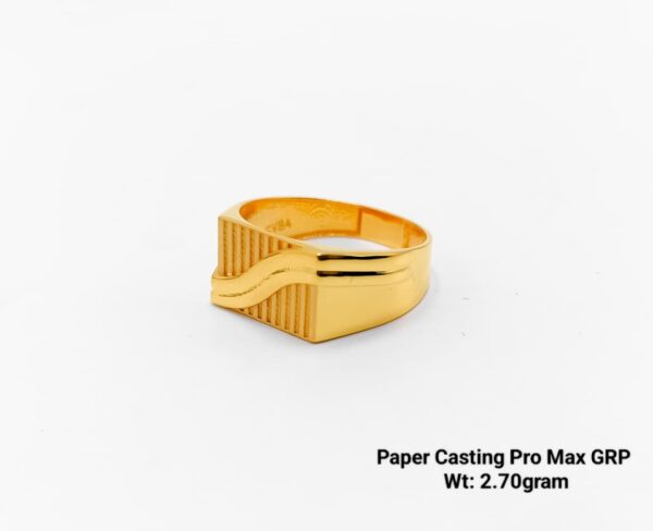 Paper Casting Gents Ring Plain 7