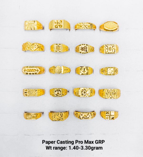 Paper Casting Gents Ring Plain 14