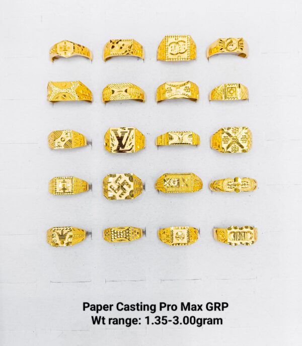 Paper Casting Gents Ring Plain 18