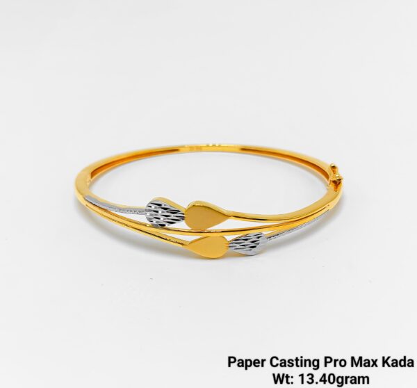 New Design Gold Paper Casting Kada 12