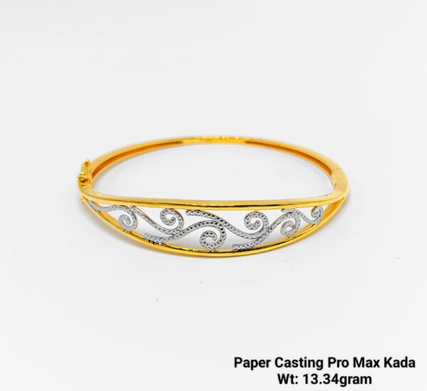 New Design Gold Paper Casting Kada 10